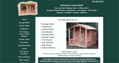 Desktop Screenshot of millworkscedarsheds.com